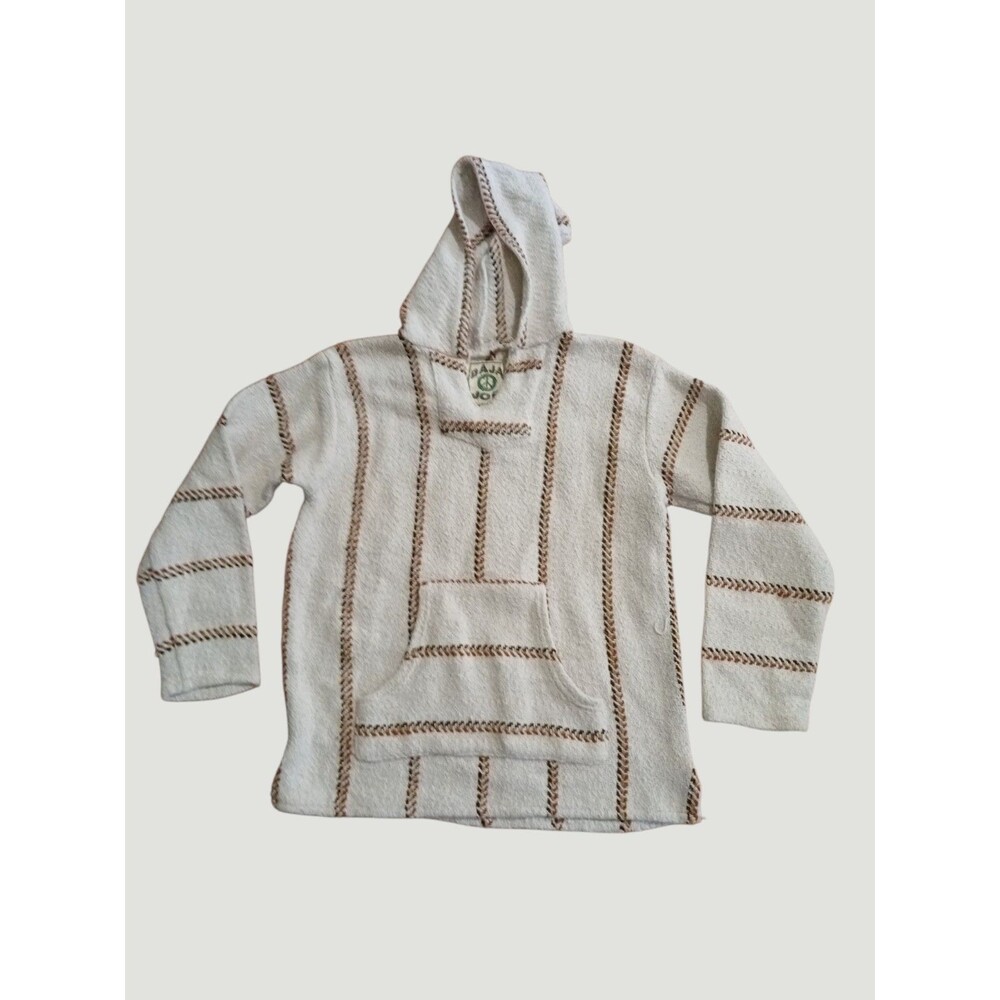 Baja Joe San Miguel Cotton Blend Baja Hoodie Beige Size M
